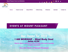Tablet Screenshot of mountpleasant.org